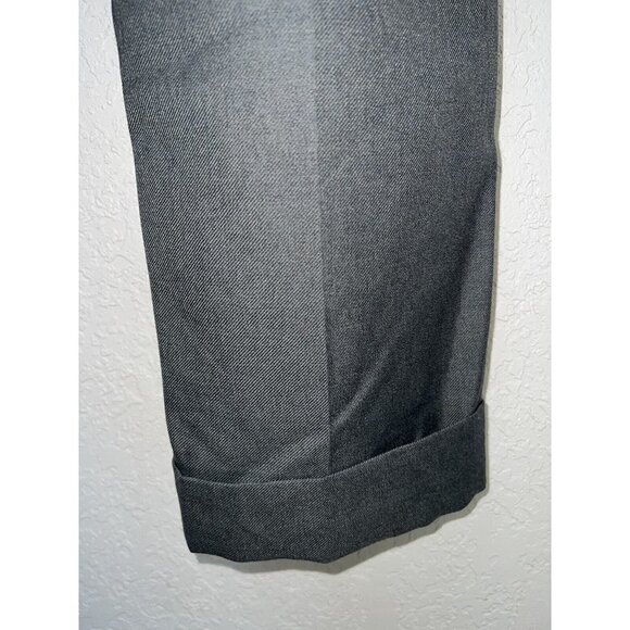 RE/DONE 50’s Straight Leg Grey Trouser Pant Size 26 Made Italy New NWTS Cuffed G - Picture 3 of 13